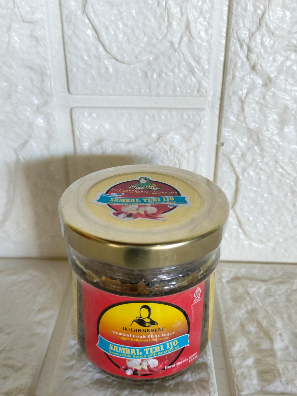Sambal Teri Ijo (Botol Kaca 130gr)